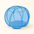 Blue Foldable Cat Explorer Sphere with blue mesh and trim, pale zip and gold zipper pull.